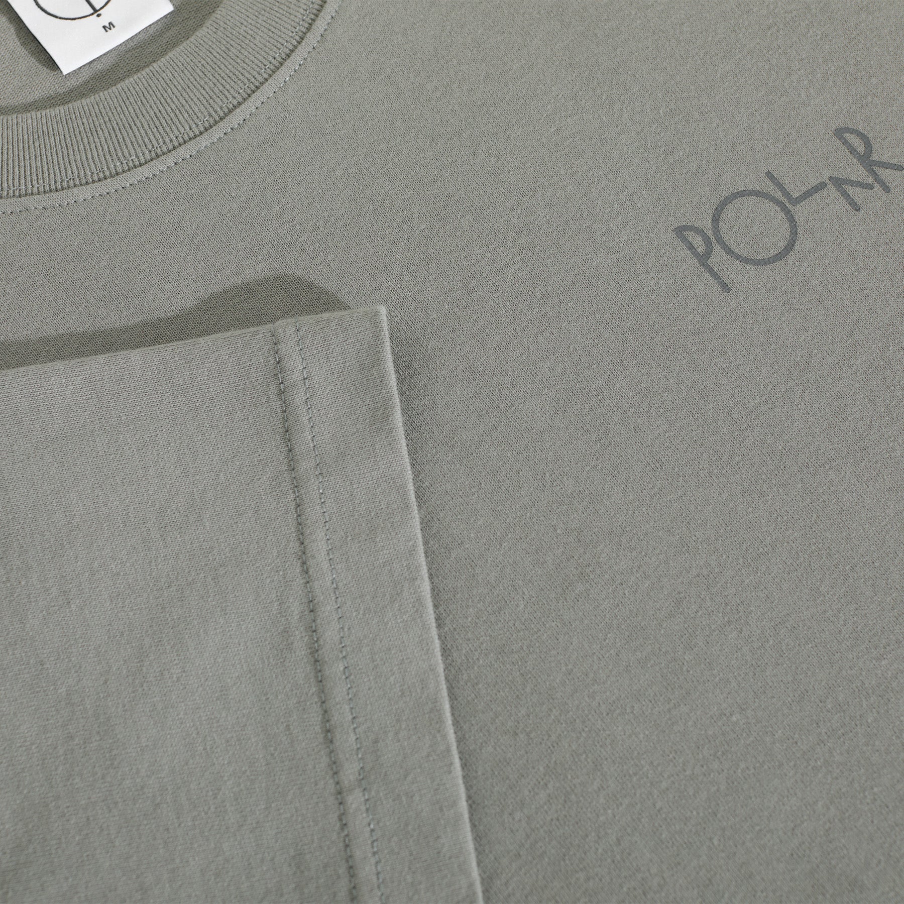 Polar Skate Co. Contrast Tee Stroke Logo Grey