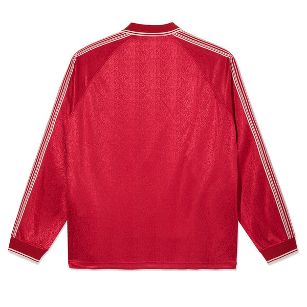 Polar Skate Co. Davie LS Shirt Red - Orchard Skateshop