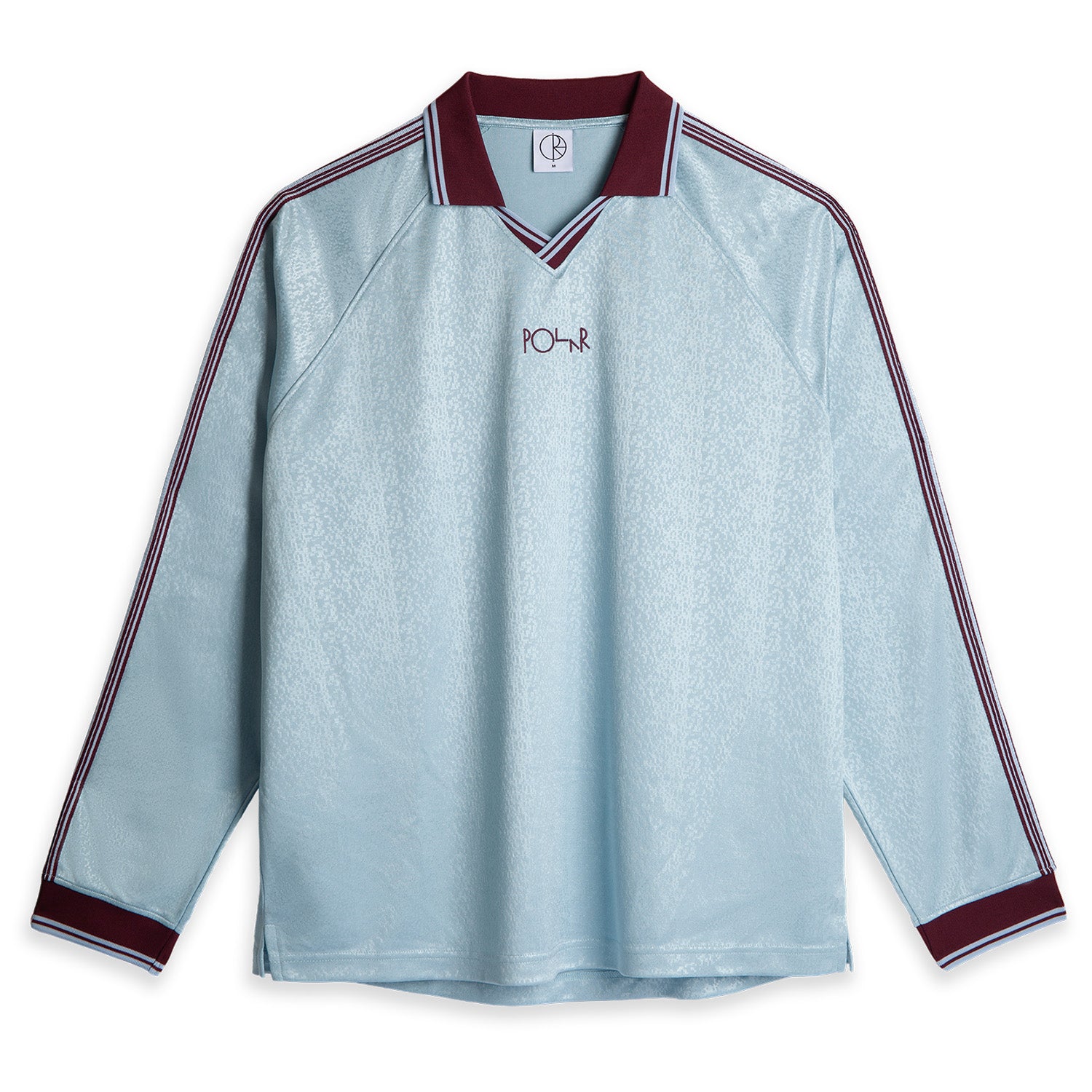Polar Skate Co. Davie LS Shirt Sky Blue/Wine