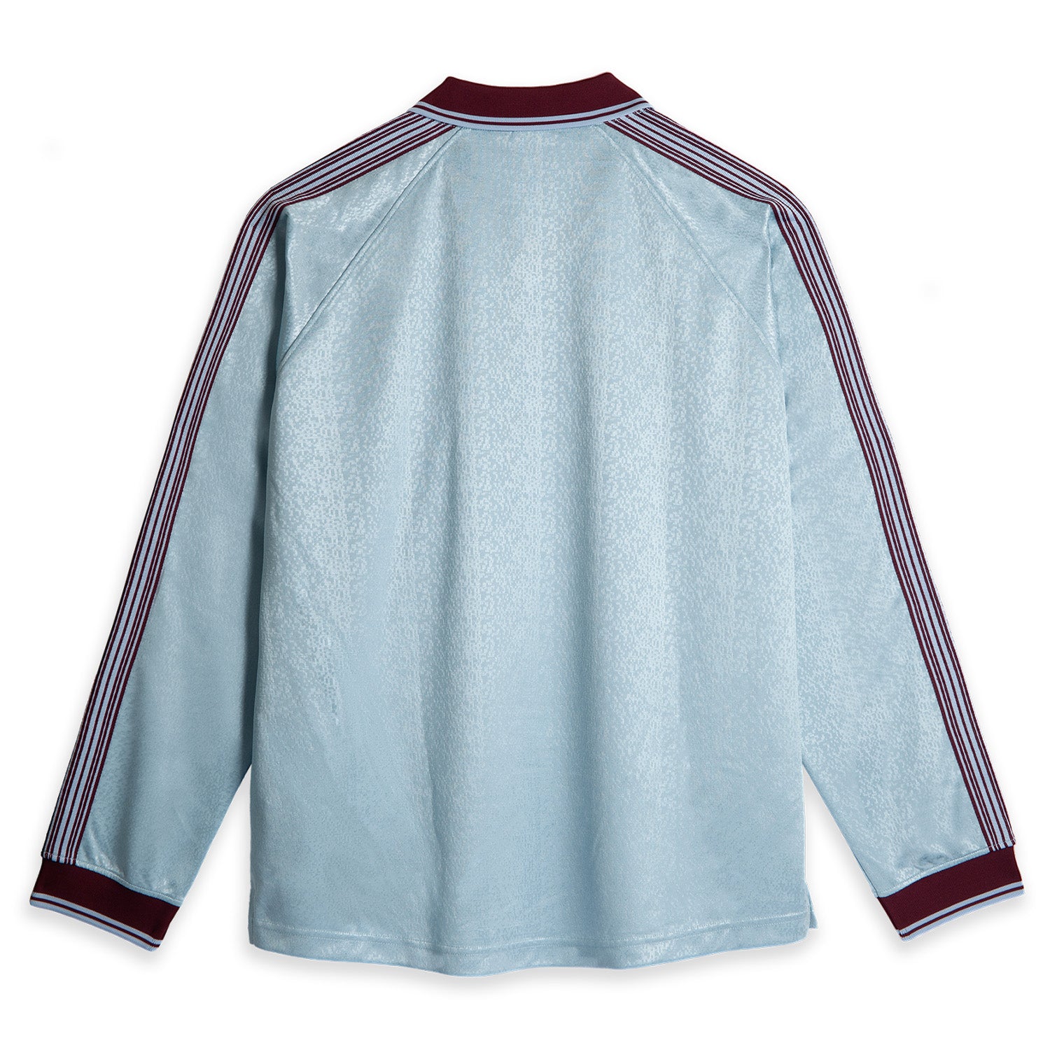 Polar Skate Co. Davie LS Shirt Sky Blue/Wine