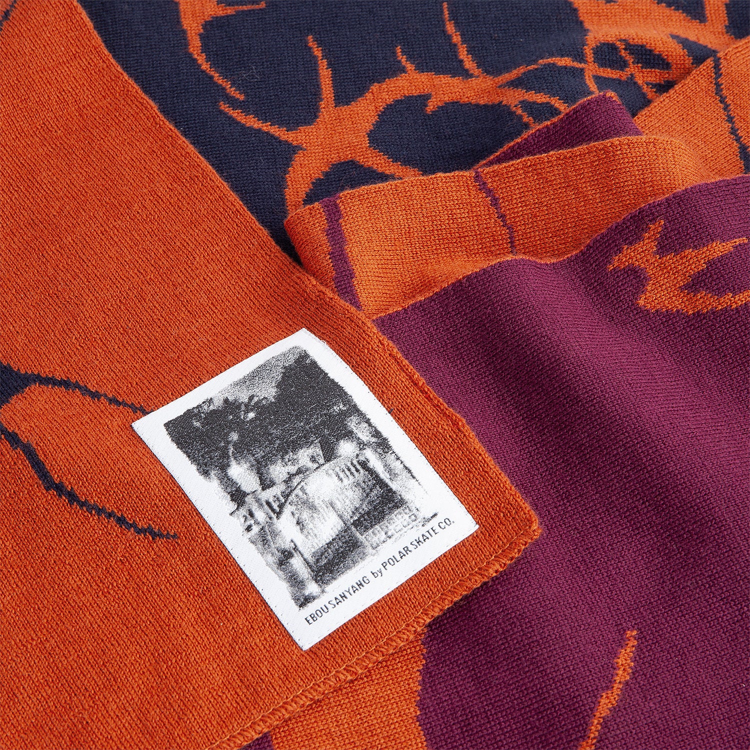 Polar Skate Co. Ebou Sanyang Salim Scarf Tribal Burnt Orange