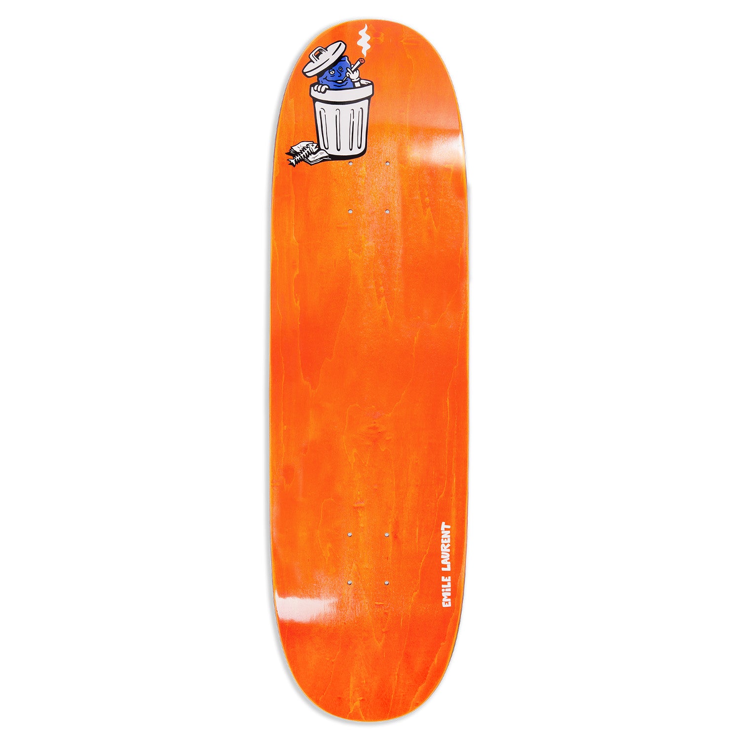 Polar Skate Co. Emile Laurent Trash Can Eyeball Shaped Deck 8.85"
