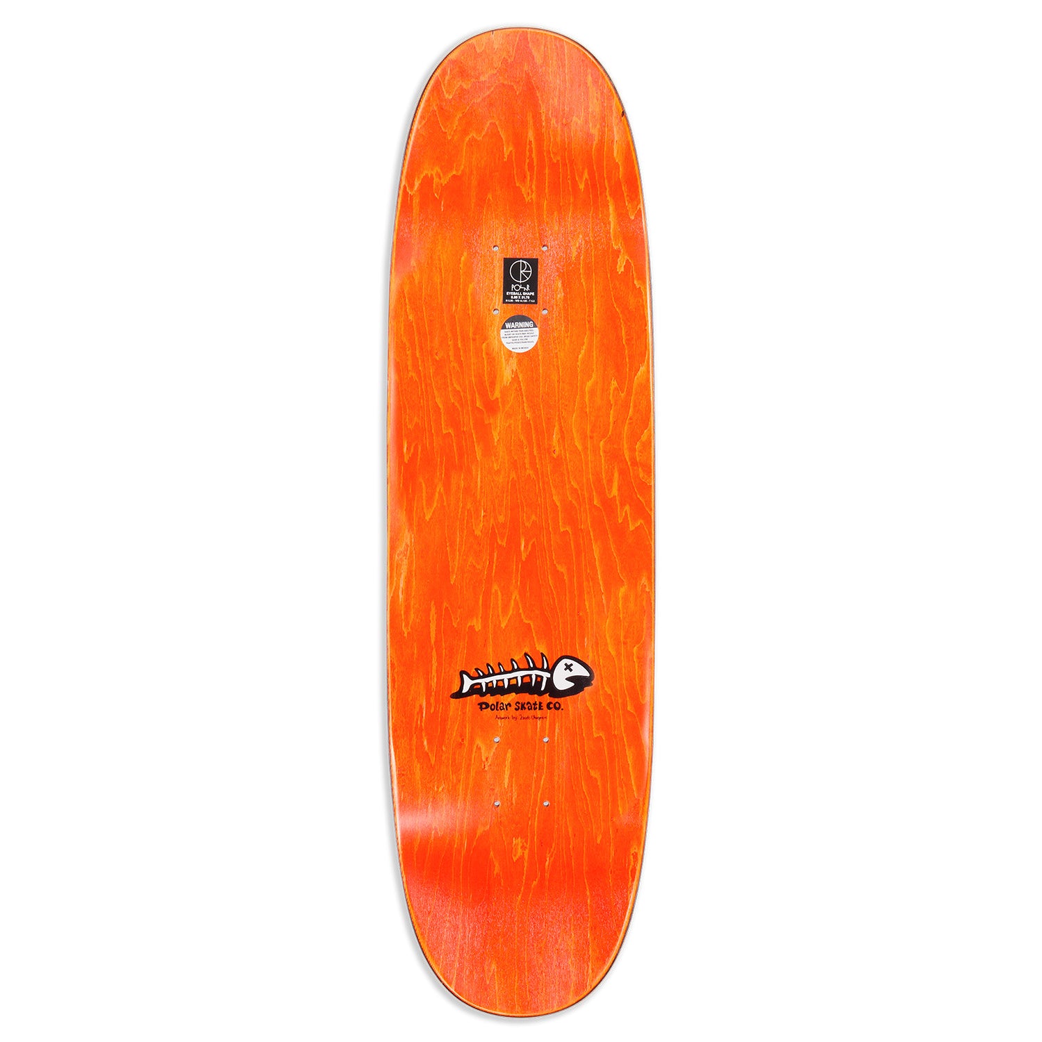 Polar Skate Co. Emile Laurent Trash Can Eyeball Shaped Deck 8.85"