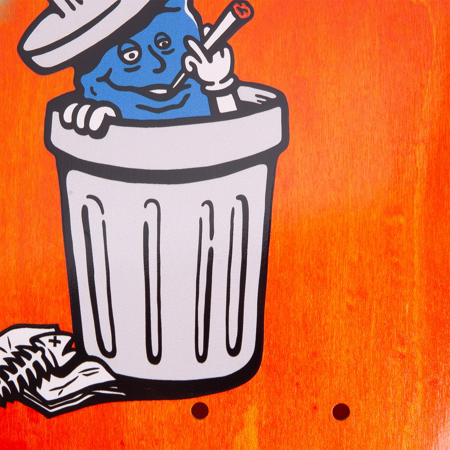 Polar Skate Co. Emile Laurent Trash Can Eyeball Shaped Deck 8.85"