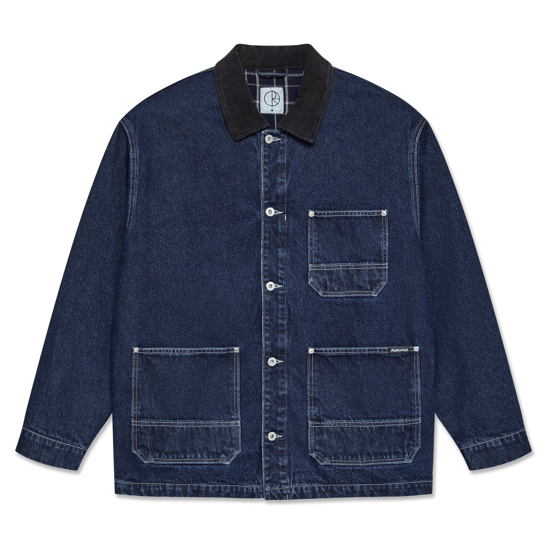 Polar Skate Co. Ezra Jacket Flannel Lined Indigo