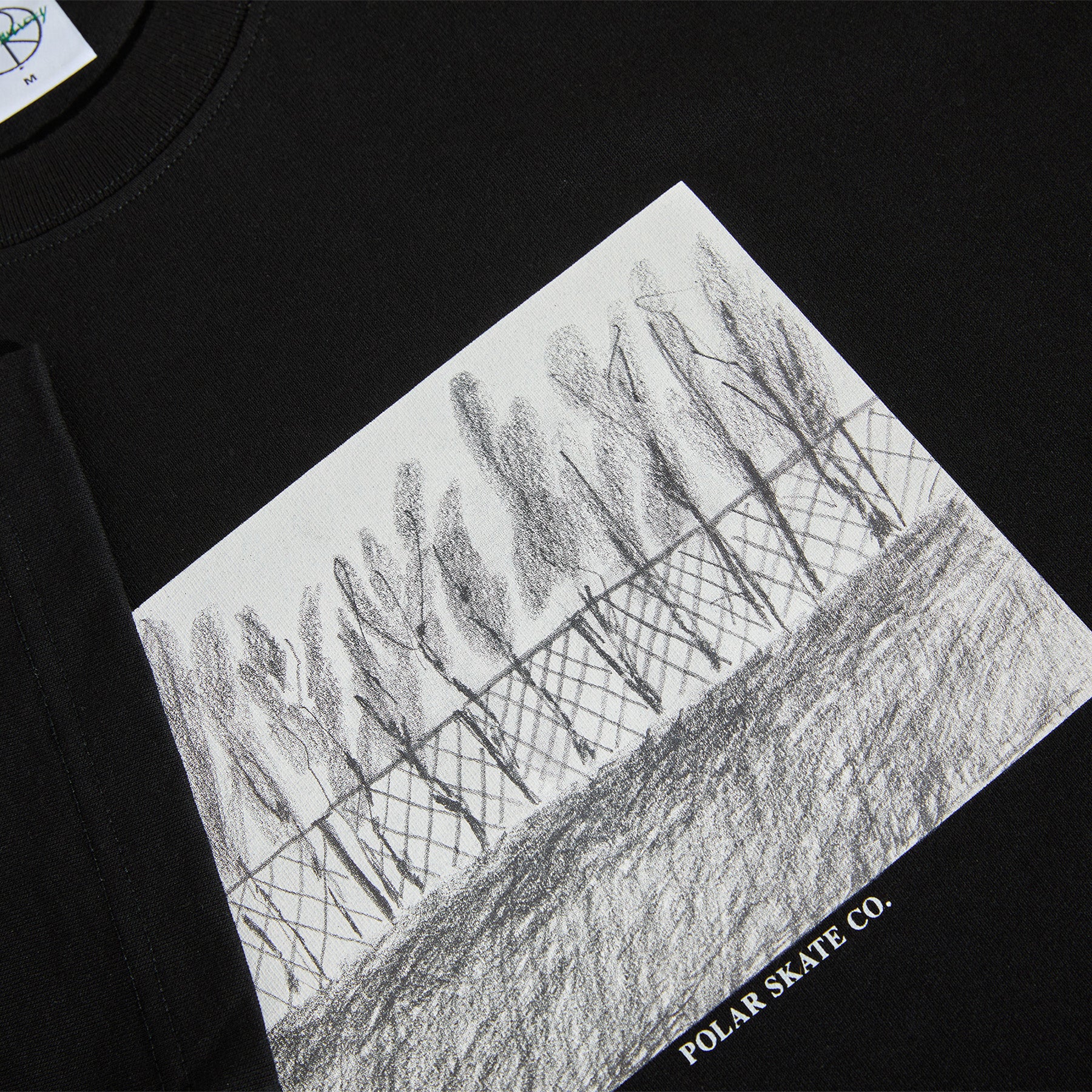 Polar Skate Co. Fence Tee Black
