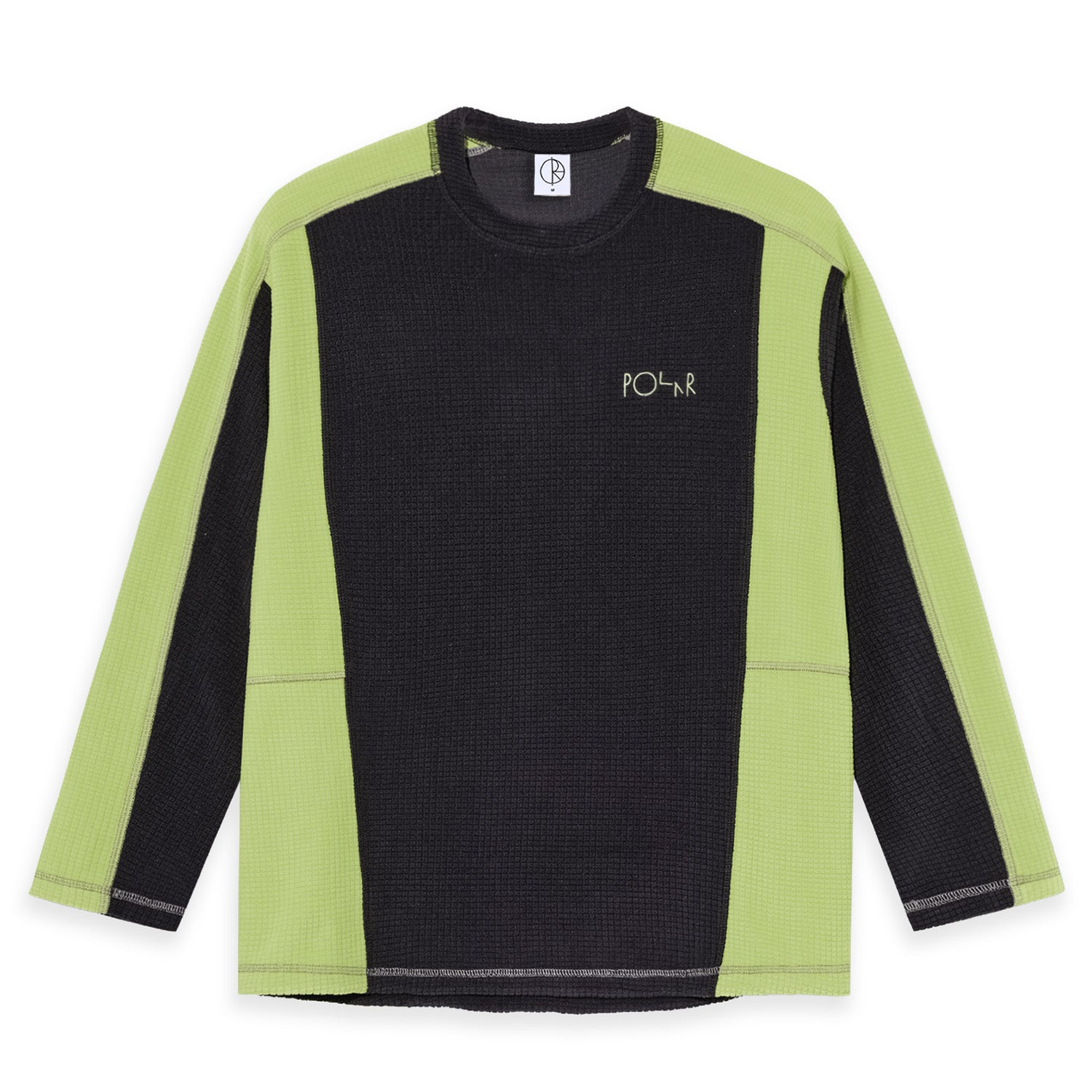 Polar Skate Co. Grid Fleece Sweater Black/Chartreuse