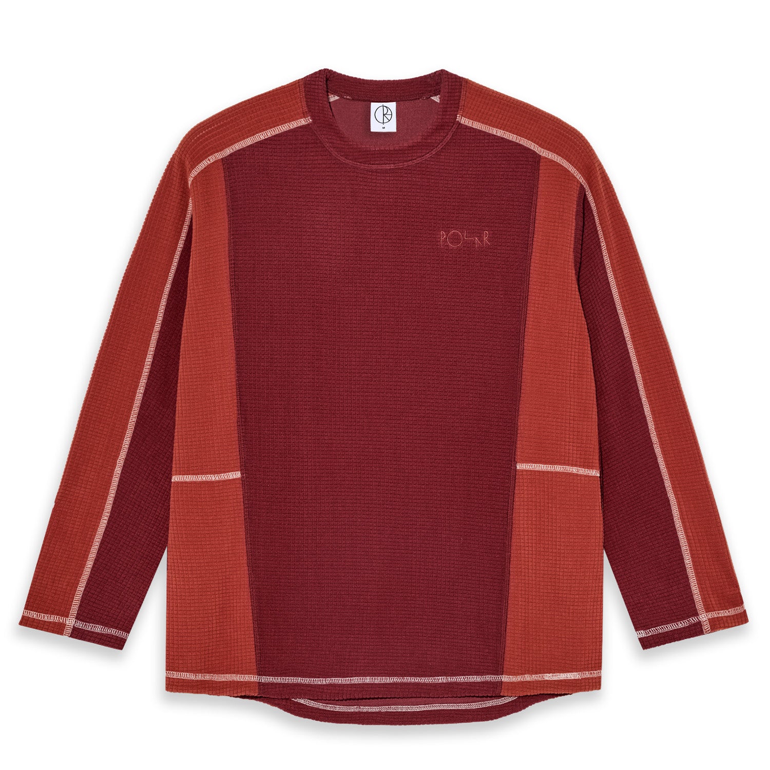Polar Skate Co. Grid Fleece Sweater Red/Orange