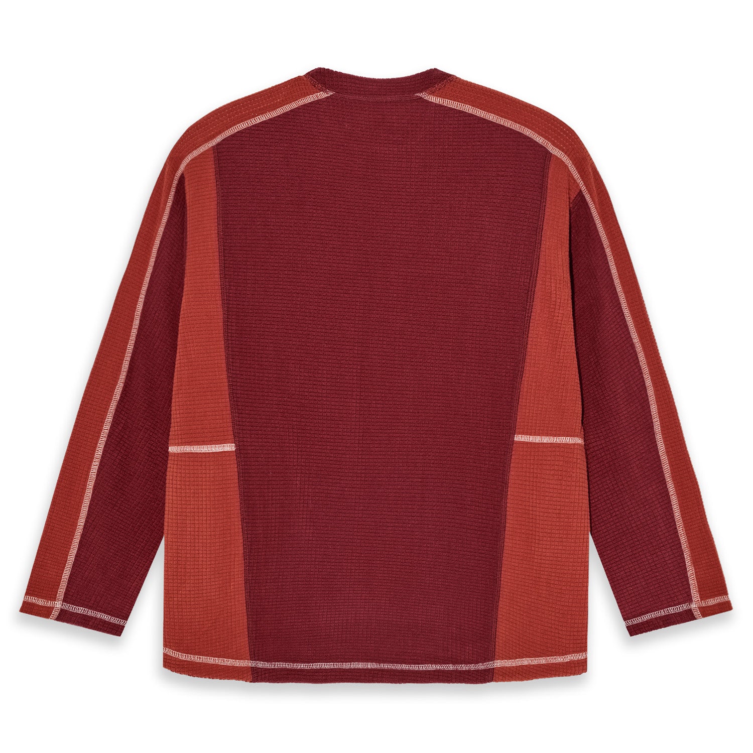 Polar Skate Co. Grid Fleece Sweater Red/Orange