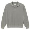 Polar Skate Co, Half Zip LS Shirt Pique Grey
