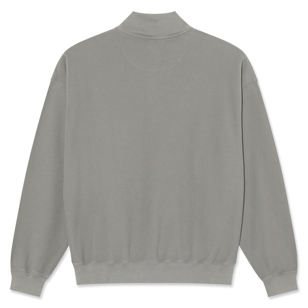 大切な LS Zip Half Co, Skate Polar Shirt Skateshop Orchard - Grey Pique スケートボード