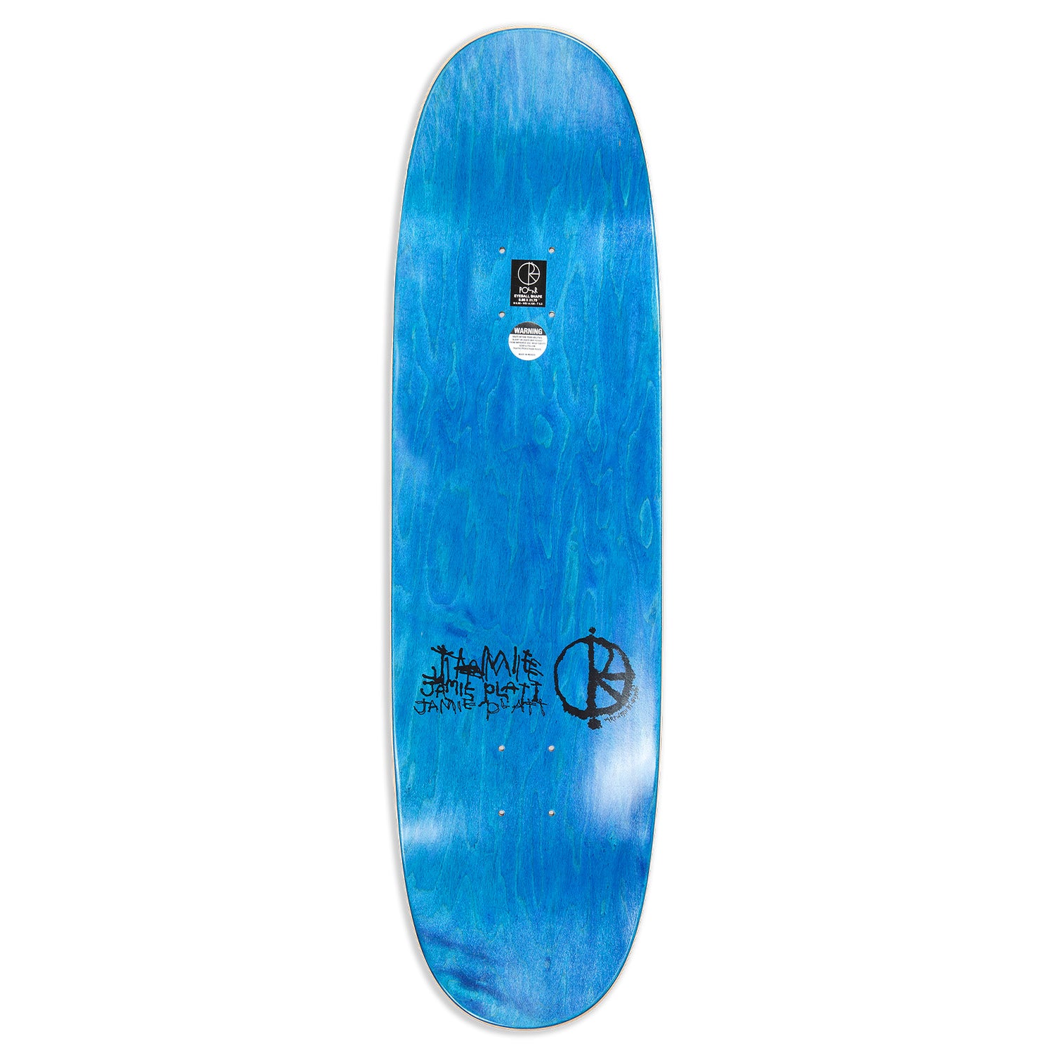 Polar Skate Co. Jamie Platt Skel Eyeball Shaped Deck 8.85"