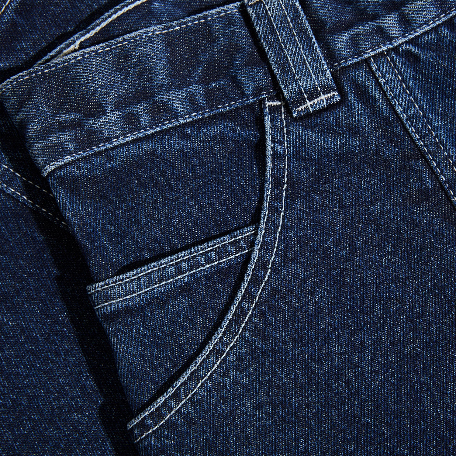 Polar Skate Co. Jiro Shorts Dark Blue/White Stitch