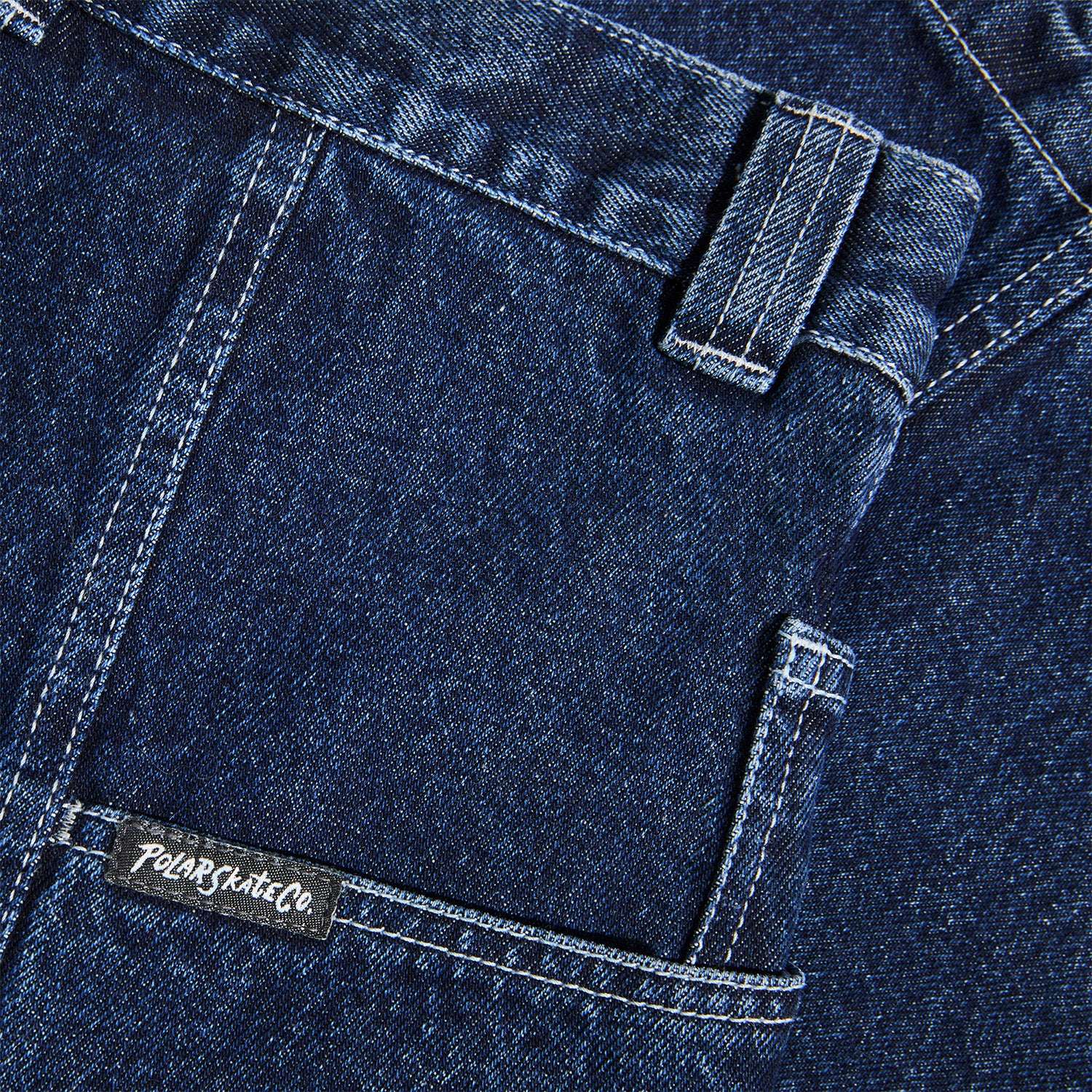Polar Skate Co. Jiro Shorts Dark Blue/White Stitch