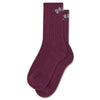 Polar Skate Co. Large Rib Socks College Logo Wine