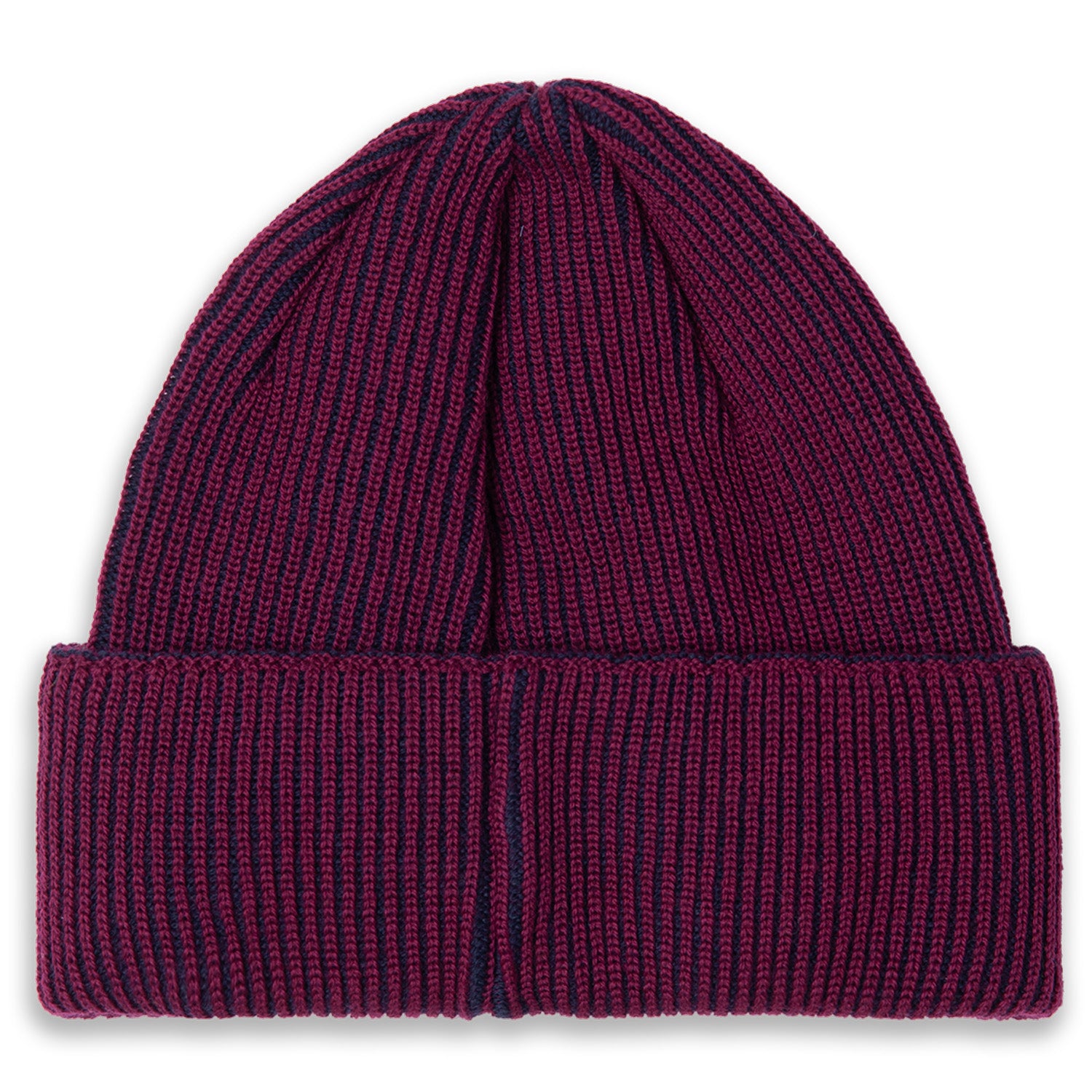Polar Skate Co. Lines Merino Wool Beanie Wine/Navy