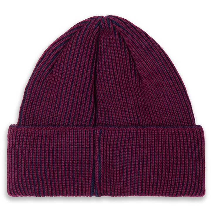 Polar Skate Co. Lines Merino Wool Beanie Wine/Navy