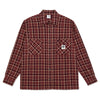 Polar Skate Co. Mike Flannel Shirt Oxblood Check