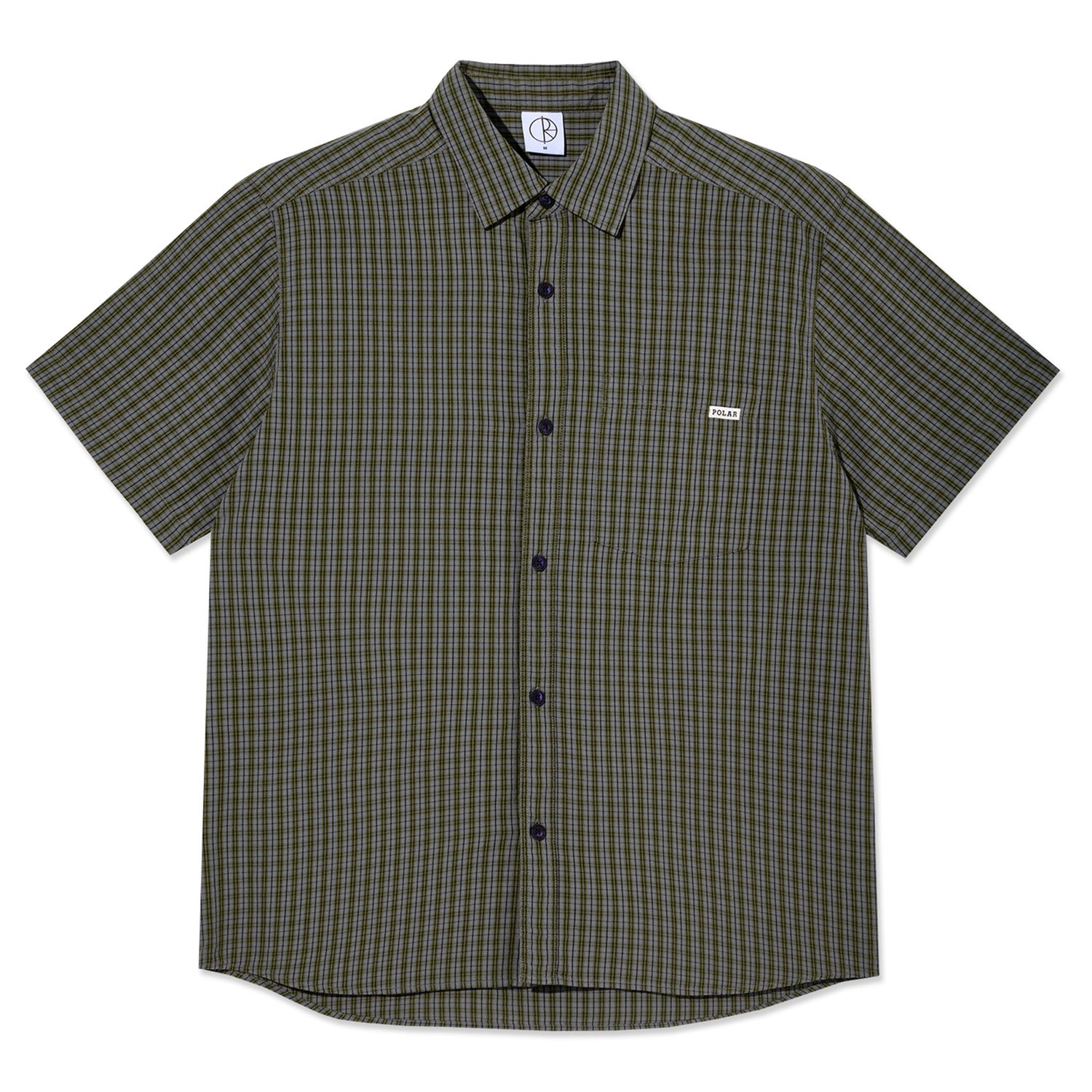 Polar Skate Co. Mitchell Shirt Black/Green - Orchard Skateshop