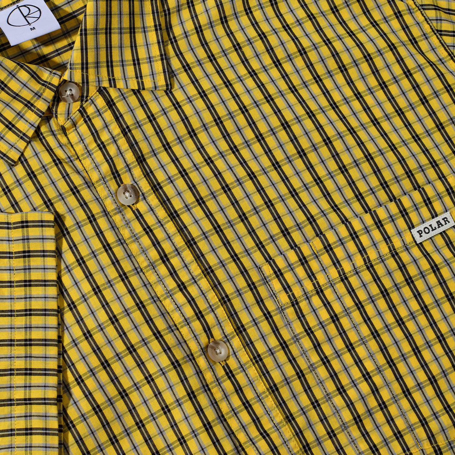 Polar Skate Co. Mitchell Shirt Lemon/Black