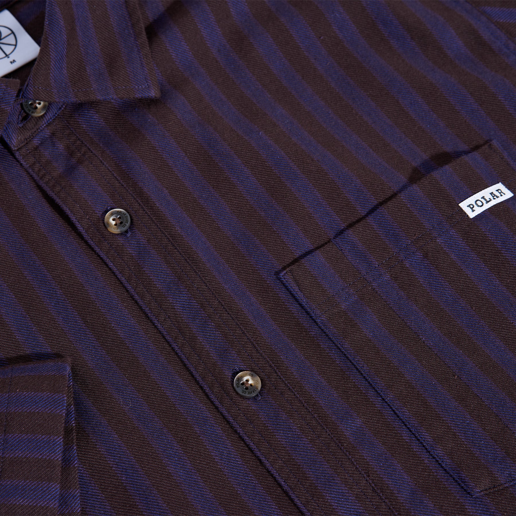 Polar Skate Co. Mitchell Shirt Purple/Chocolate