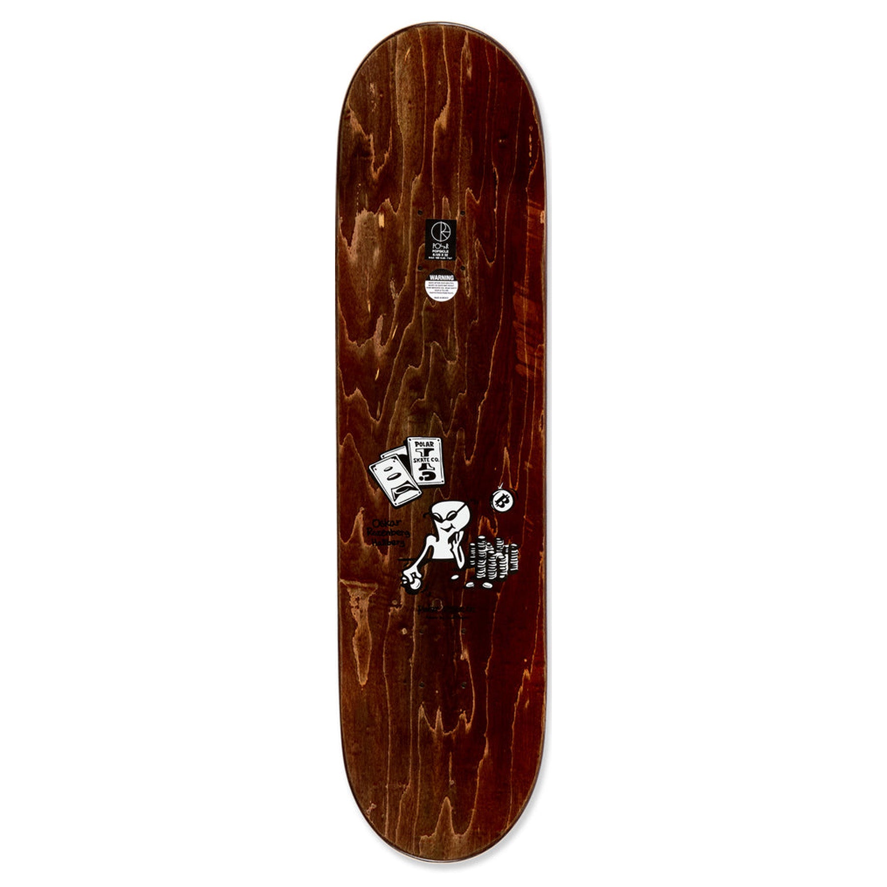 Polar Skate Co. Oskar Rozenberg Poker Face Deck 8.5"