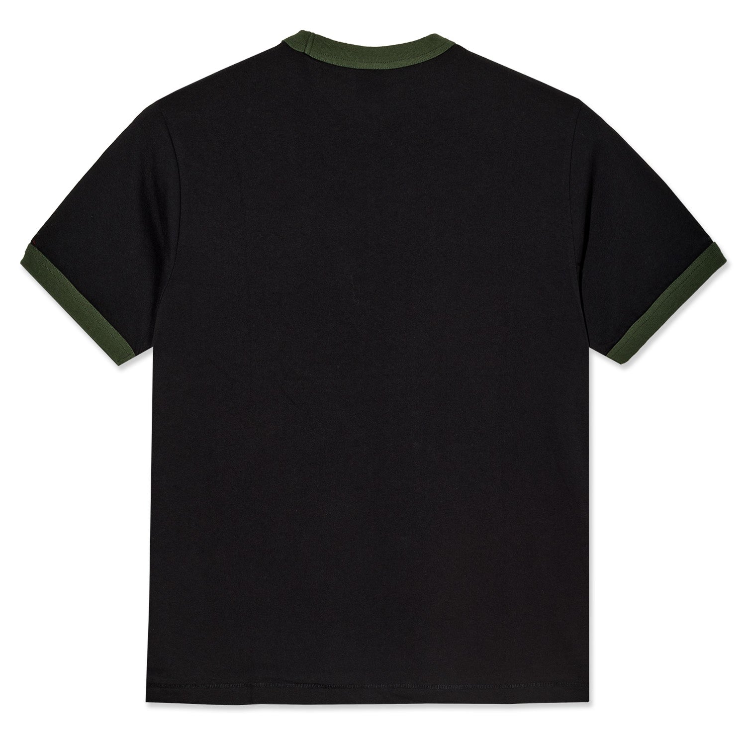 Polar Skate Co. Ringer Tee Black/Uniform Green