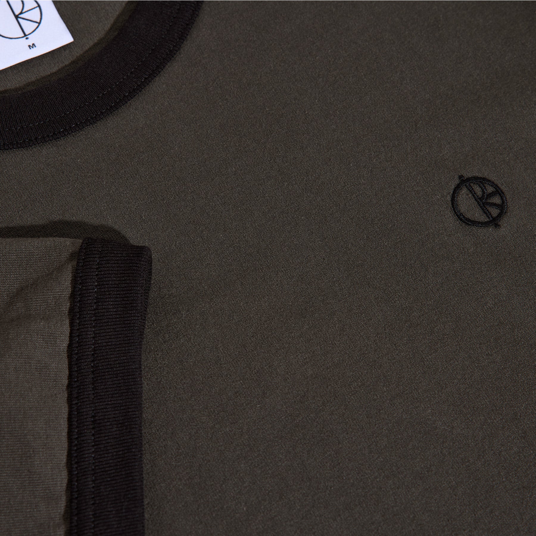 Polar Skate Co. Ringer Tee Dirty Black/Black