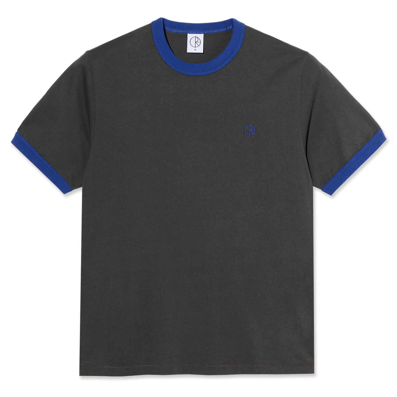 Polar Skate Co. Ringer Tee Dirty Black/Egyptian Blue