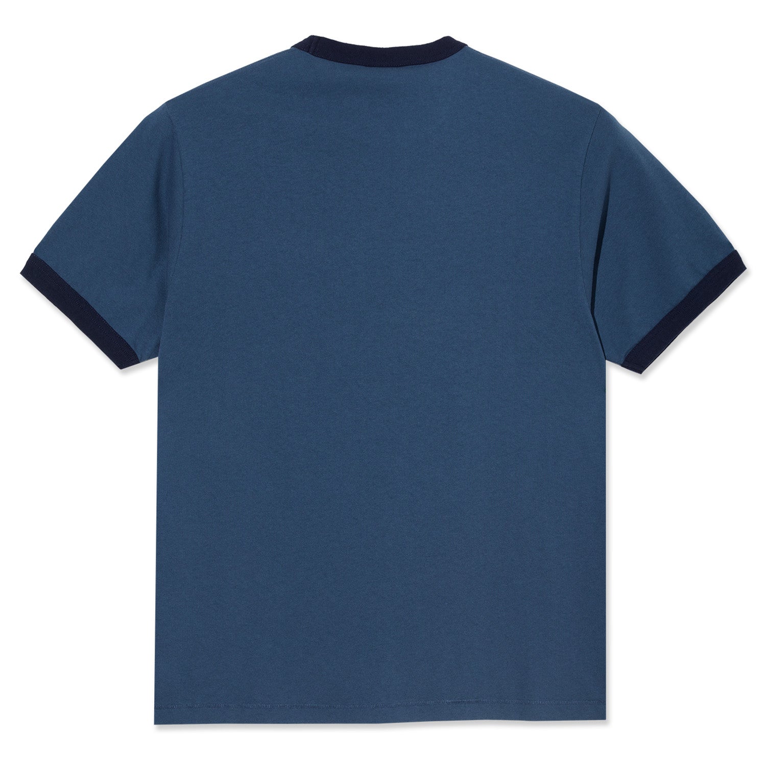 Polar Skate Co. Ringer Tee Grey Blue/Dark Blue