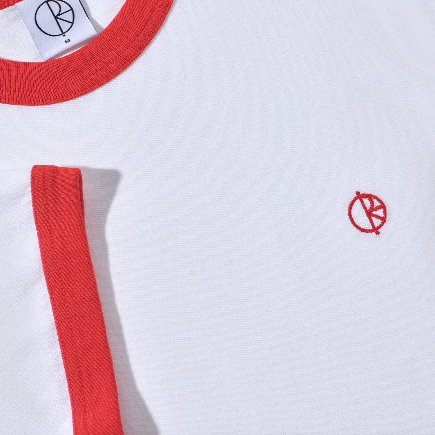 Polar Skate Co. Ringer Tee White/Red