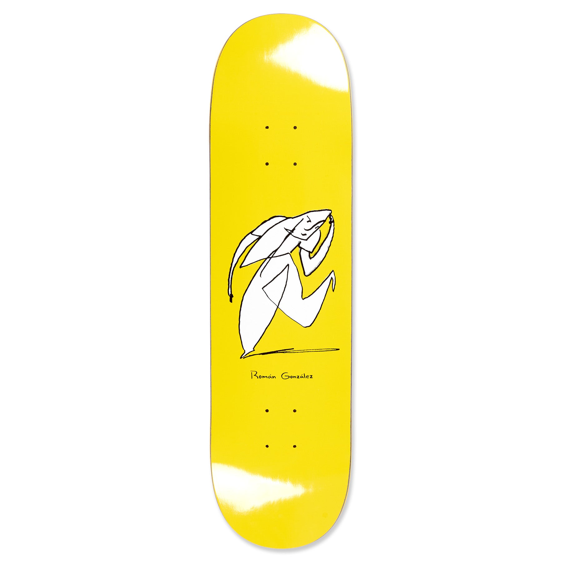 Polar Skate Co. Roman Gonzalez Stay In Motion Deck Yellow 8.375"