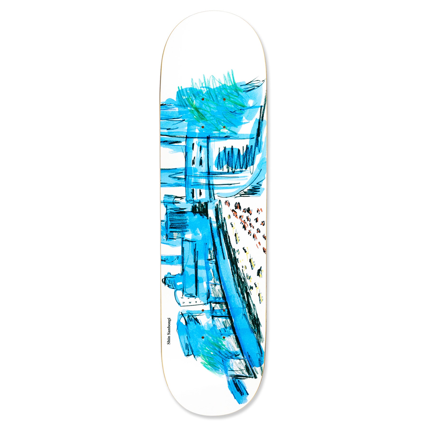 Polar Skate Co. Shin Sanbongi Shin City Deck 8.25" Short WB