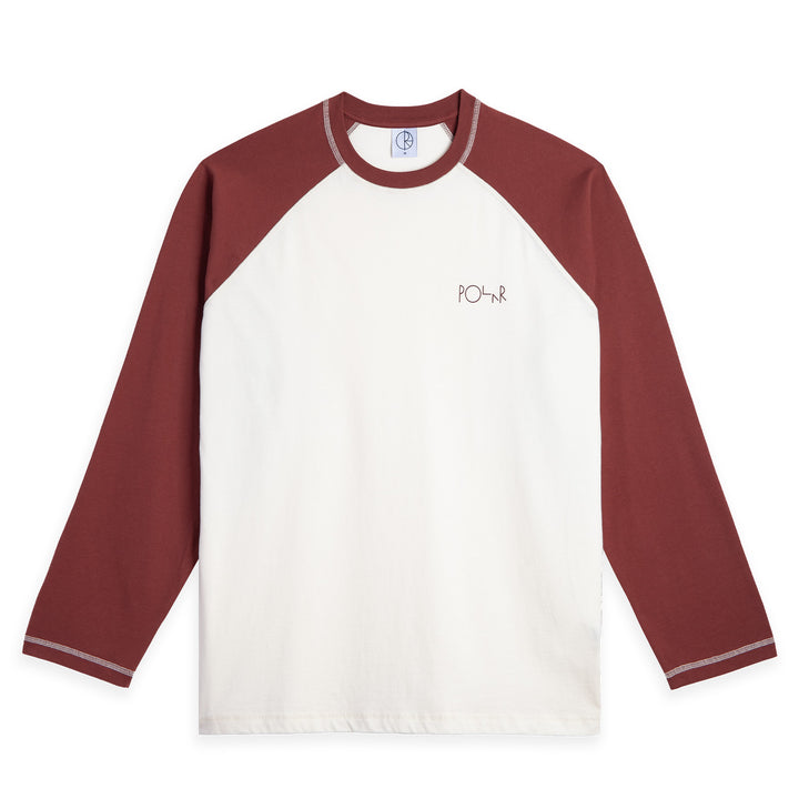 Polar Skate Co. Stevie LS Tee Ivory/Wine