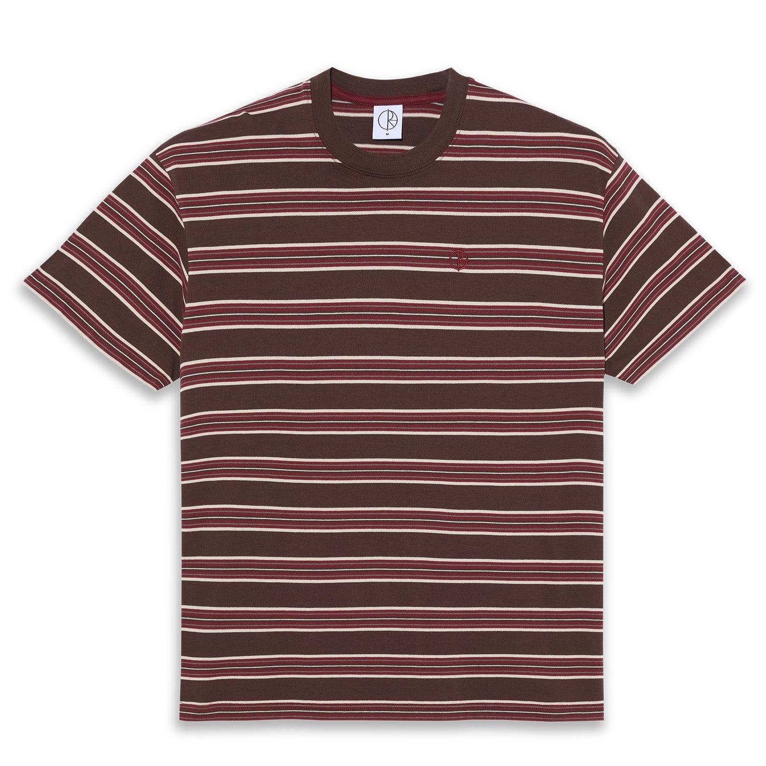 Polar Skate Co. Stripe Tee Brown/Red
