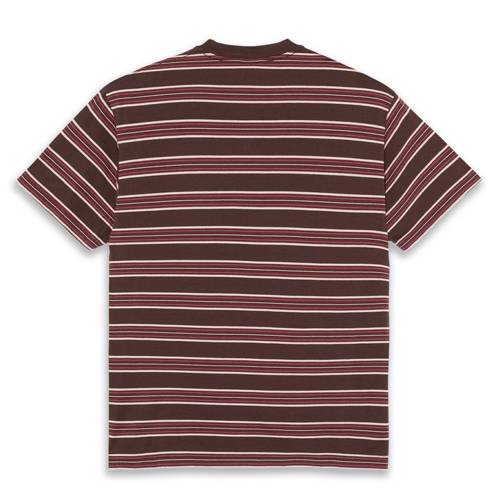 Polar Skate Co. Stripe Tee Brown/Red