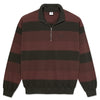 Polar Skate Co. Surf Half Zip LS Shirt Dirty Black/Brownstone