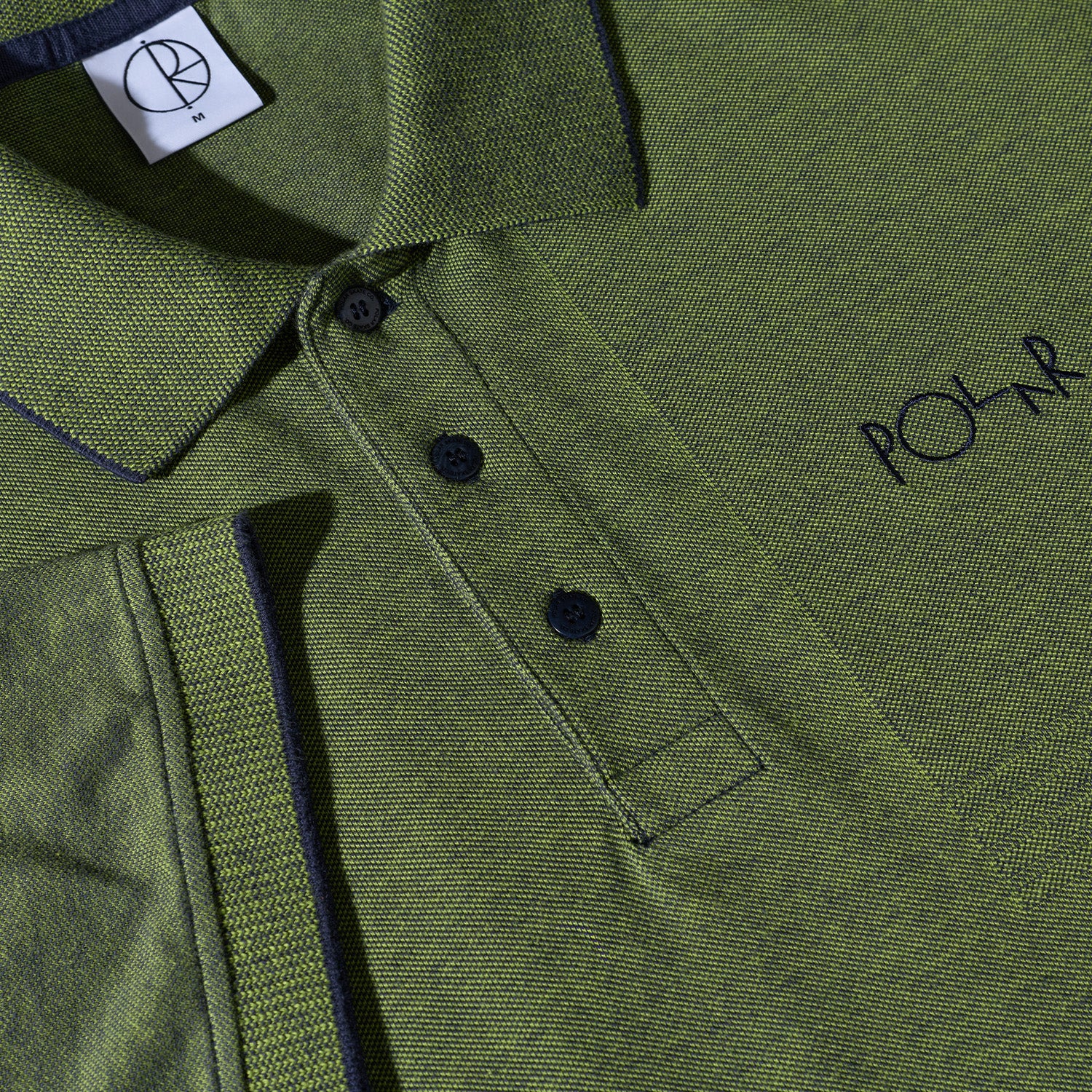 Polar Skate Co. Surf Polo Shirt Pique Green/Blue