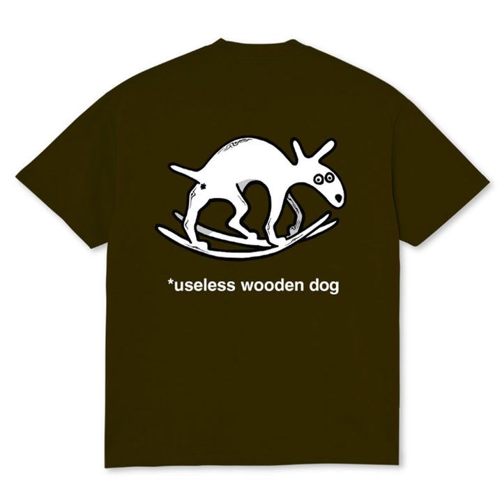 Polar Skate Co. Useless Wooden Dog Tee Chocolate