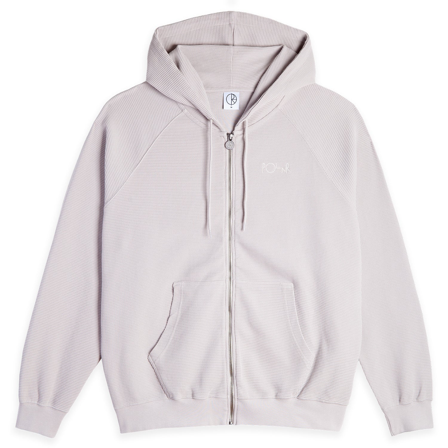 Polar Skate Co. Waffle Zip Hoodie Pale Taupe