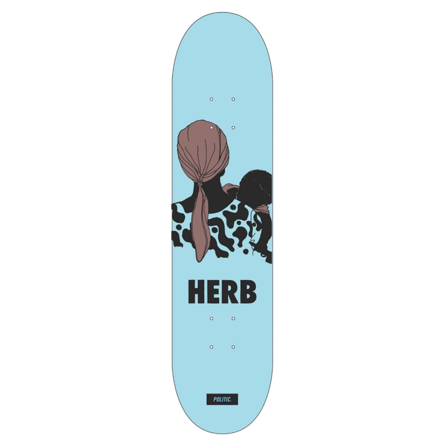 Politic Herbert Brown Child Deck 8.0" E-Mold Flat Concave