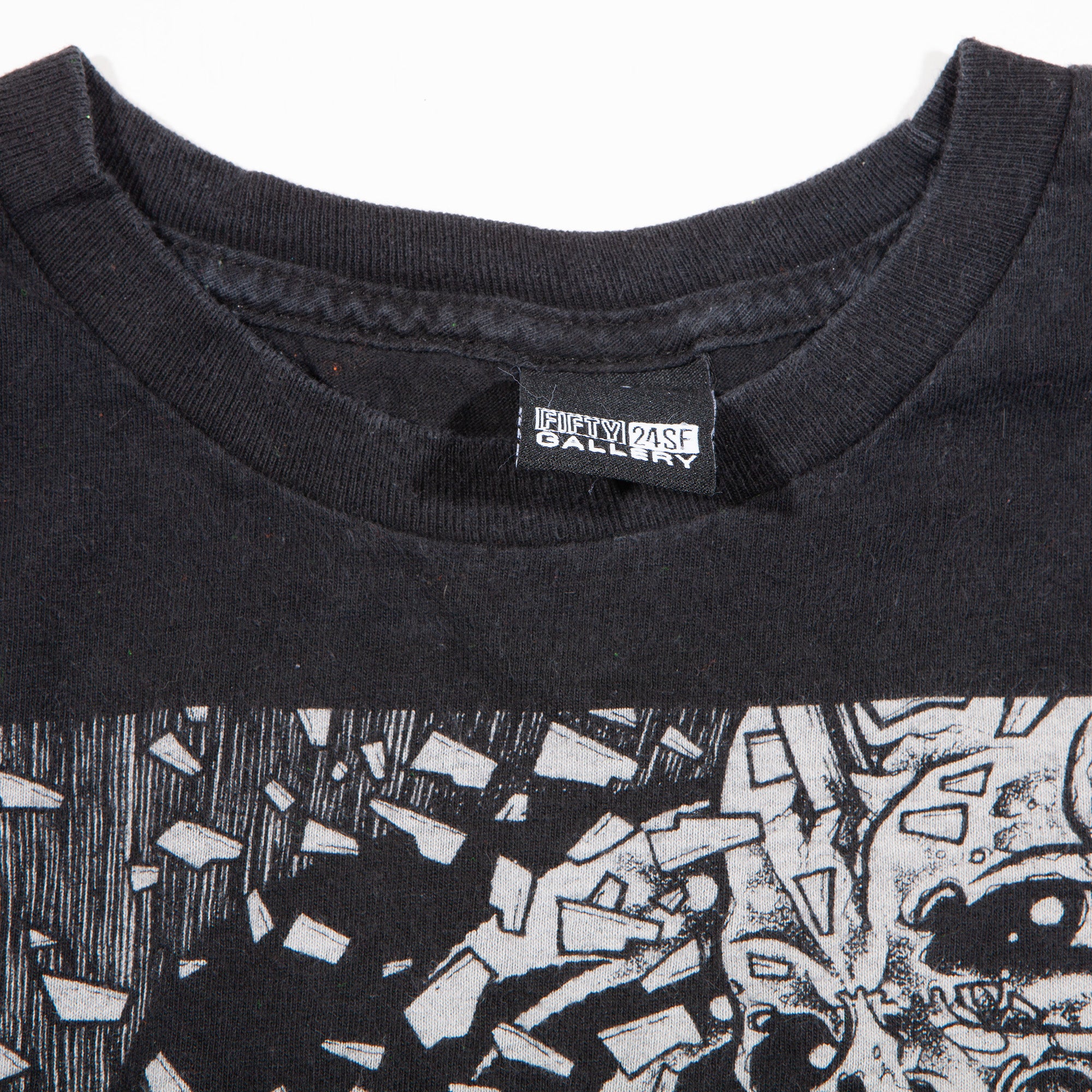 Overripe Pushead For Upper Playground/Fifty 24SF Graveyard 1 Shattered Face Tee Black XL