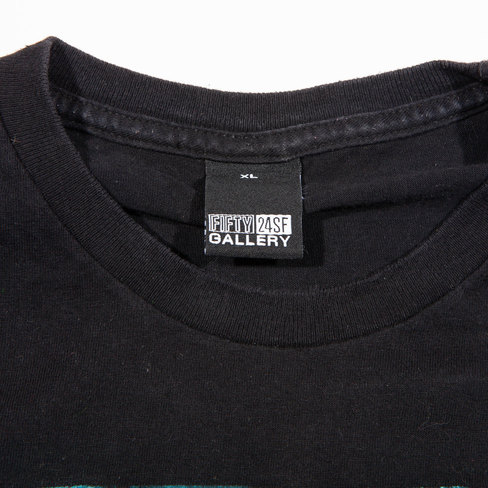 Overripe Pushead For Upper Playground/Fifty 24SF Biue Skull Tee Black 2010 XL