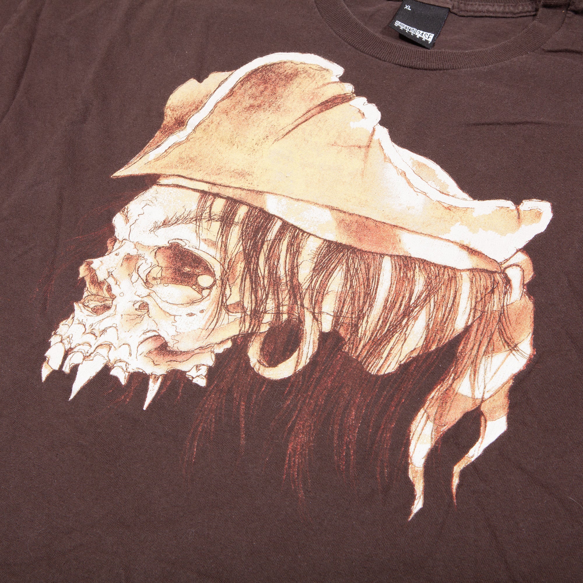 Overripe Pushead For Upper Playground/Fifty 24SF Pirate Skull Brownish 2010 XL