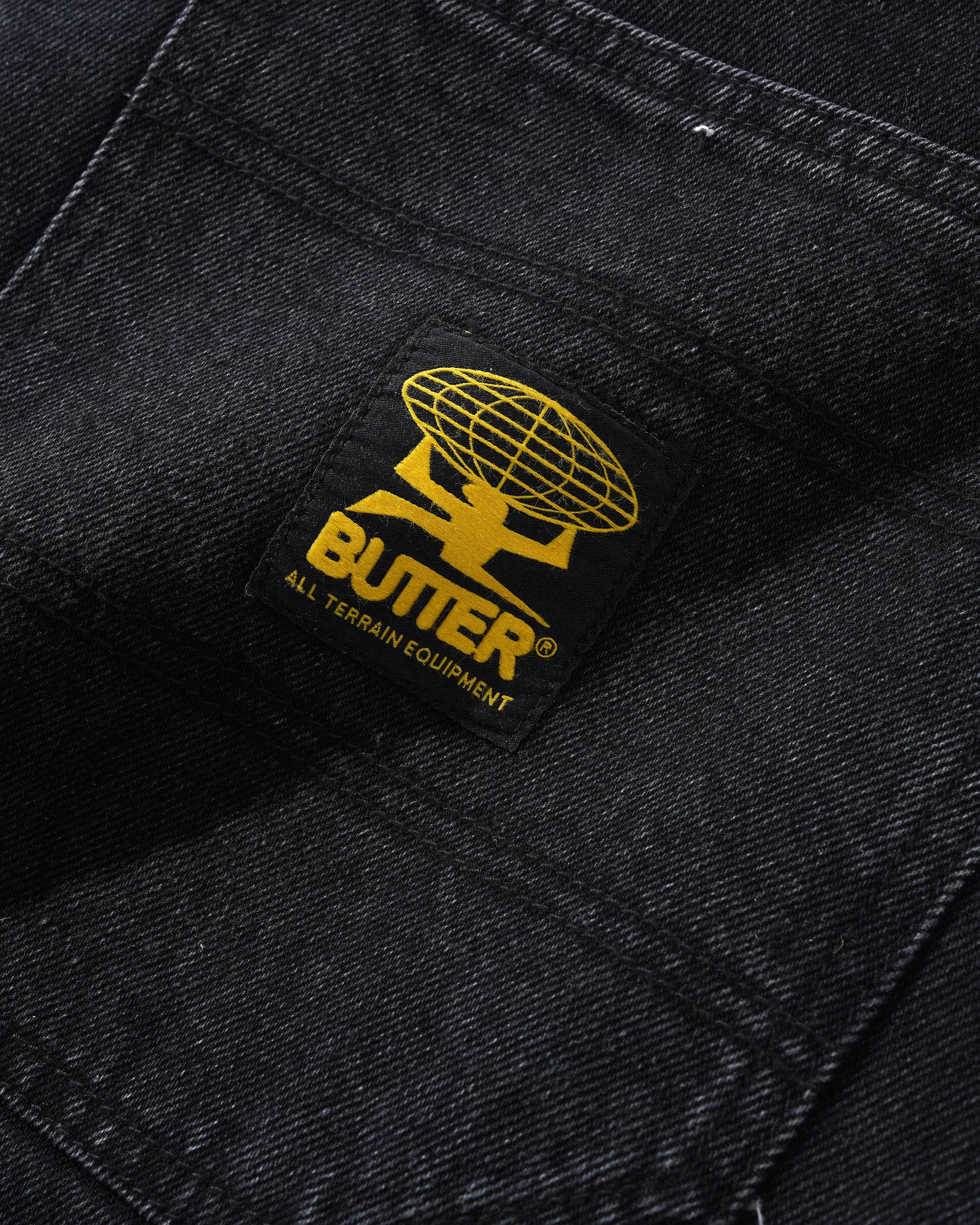 Butter Goods Patch Pocket Denim Jeans Washed Black - Orchard