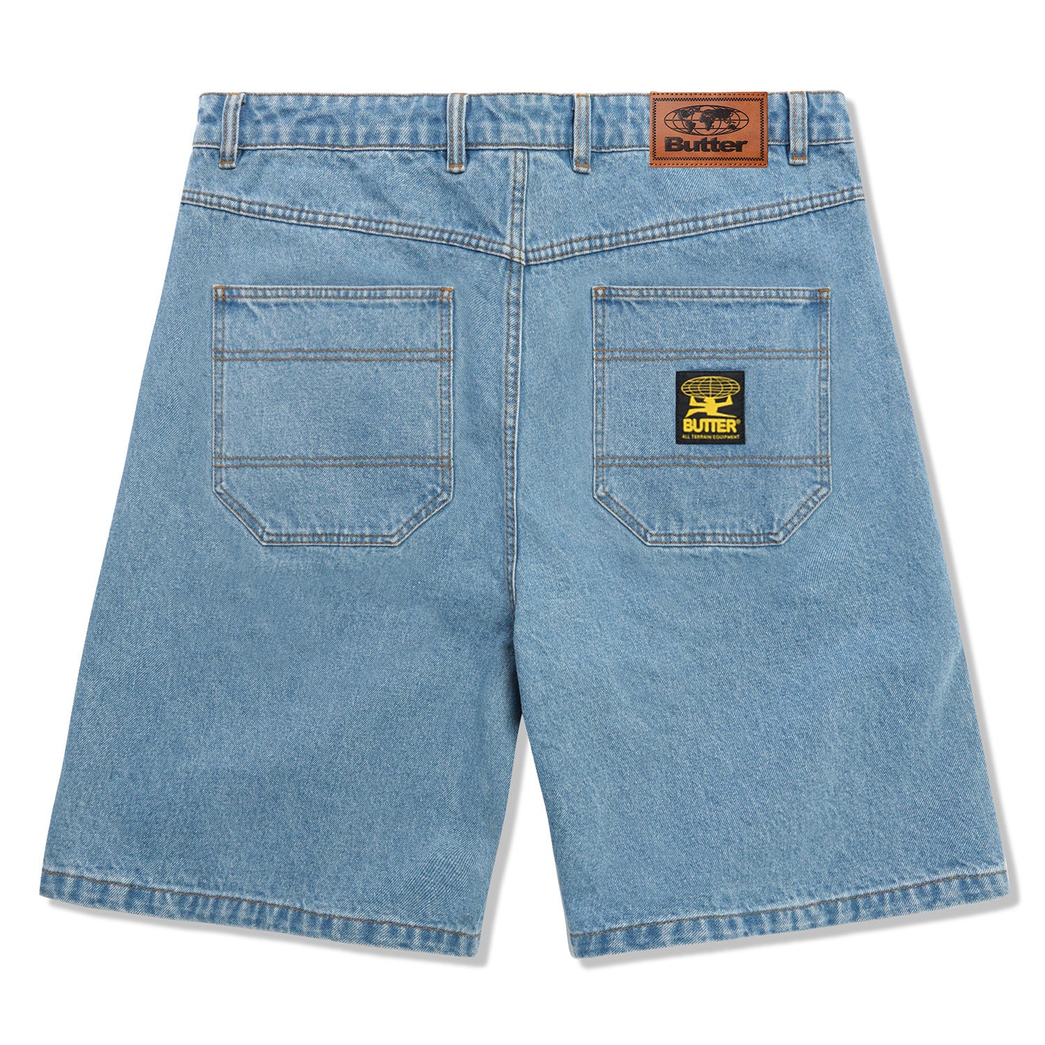 Butter Goods Patch Pocket Denim Shorts Washed Indigo