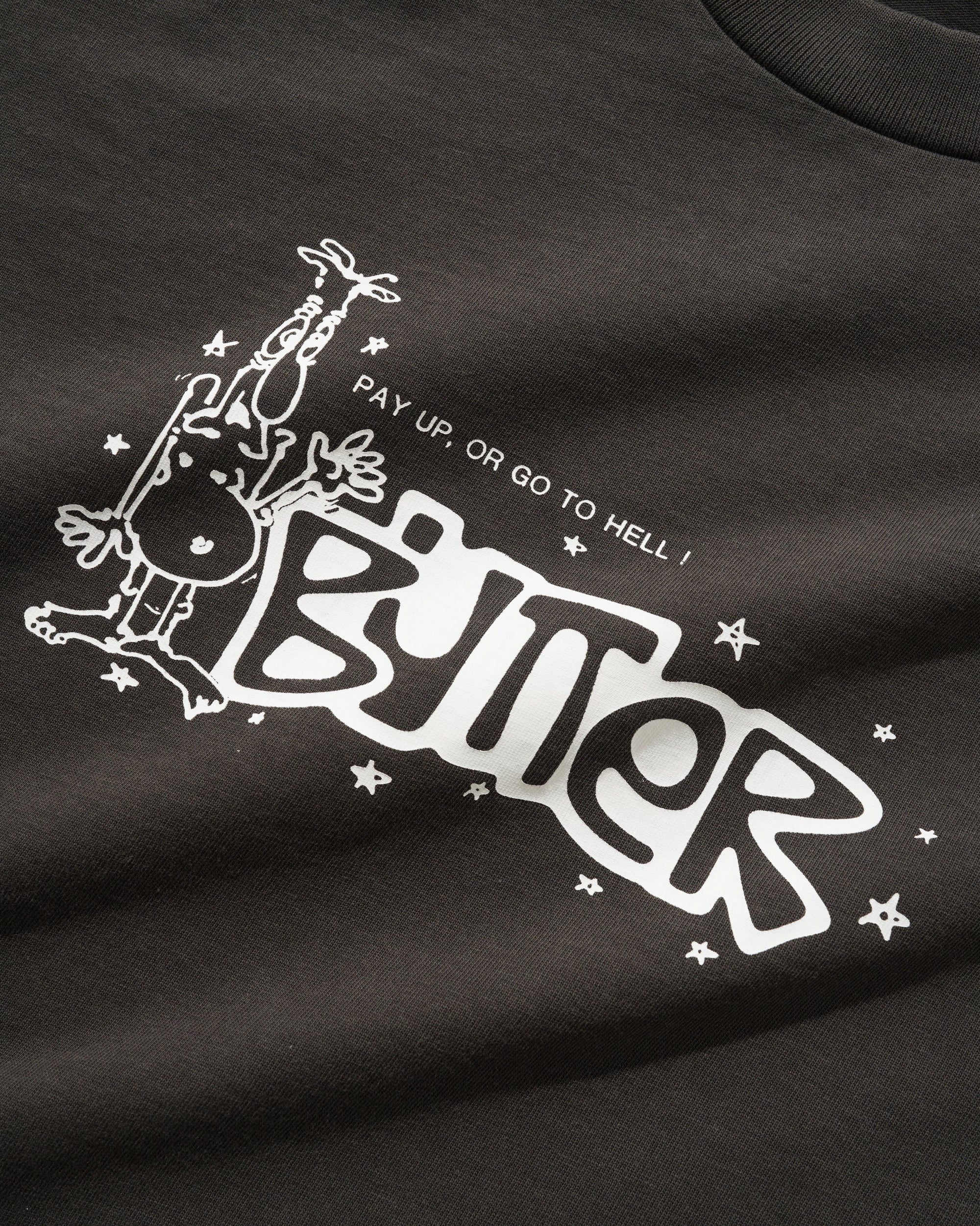 Butter Goods Pay Up Tee Charcoal