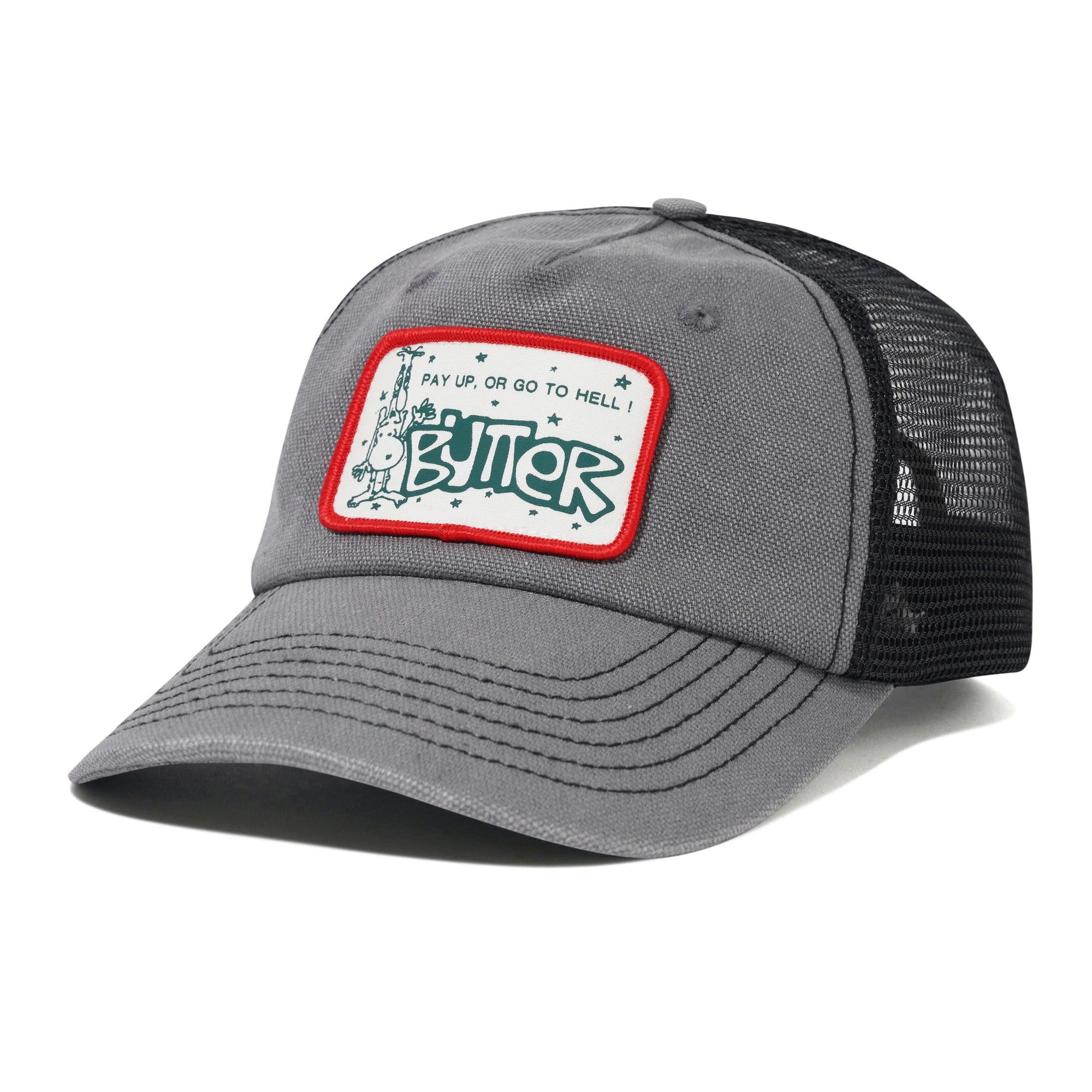 Butter Goods Pay Up Trucker Cap Faded Grey