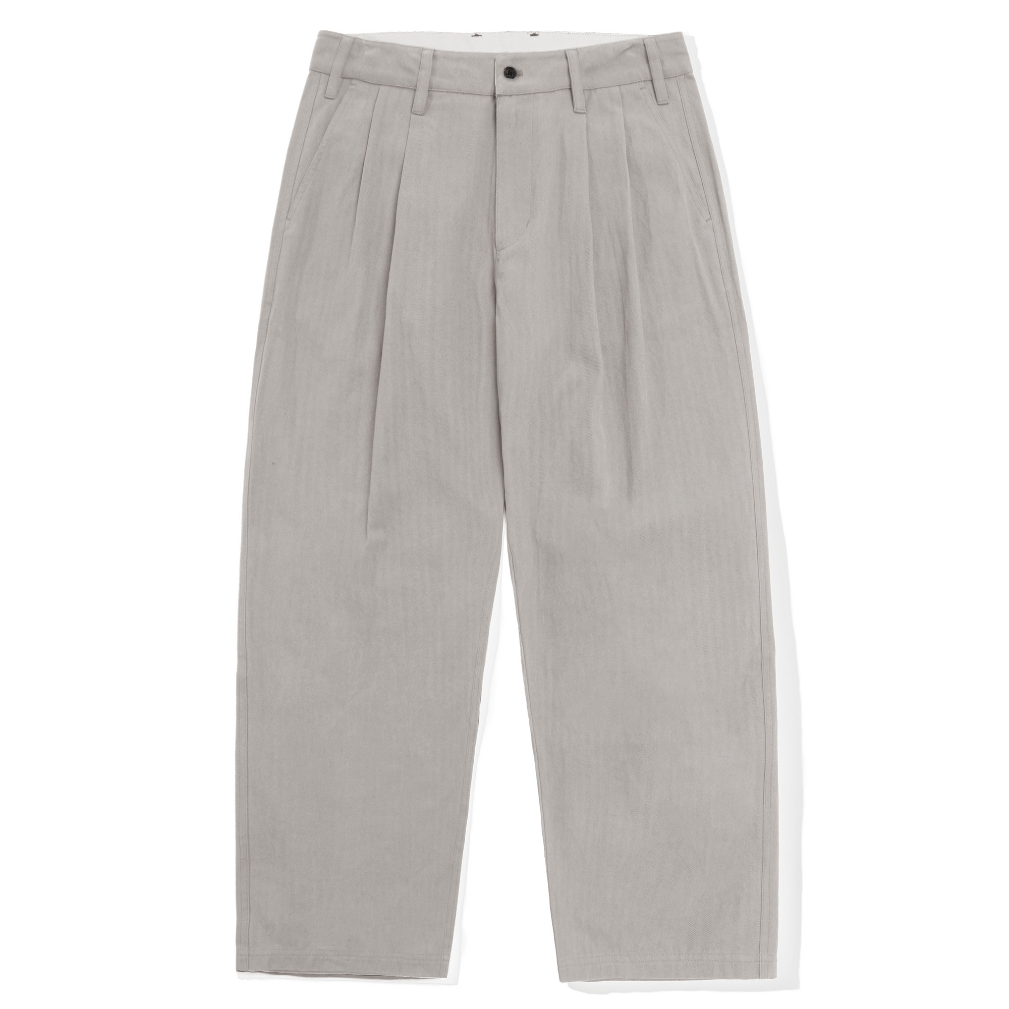Butter Goods Pleated Trousers Washed Light Grey