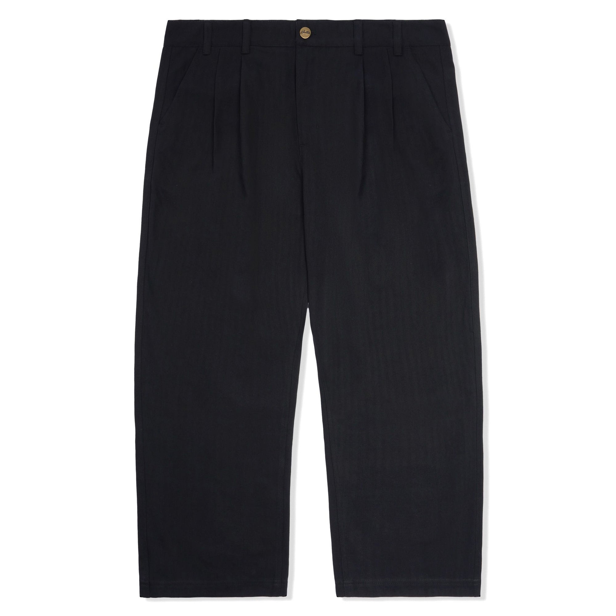 Butter Goods Pleated Trousers Q324 Black